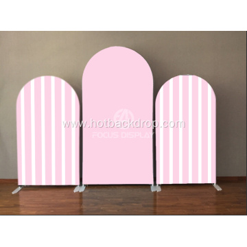 Stripe design arch backdrop frame